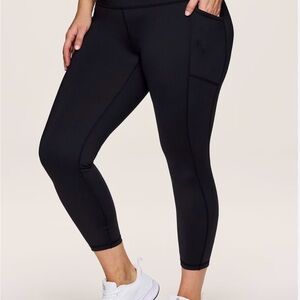 RBX Black High-Rise Performance Leggings with Side Phone Pocket